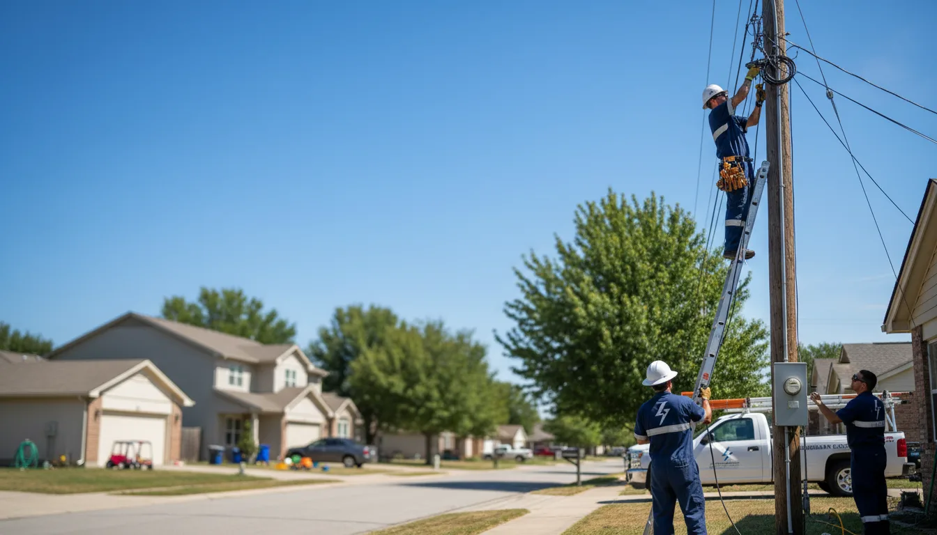Residential electrician providing installation services in Claymont, DE